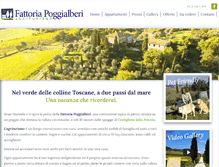 Tablet Screenshot of fattoriapoggialberi.it